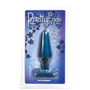 Doc Johnson Pretty Ends Medium Plug Midnight Mėlyna - Sil-A-Gel, 5.5"