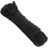 Doc Johnson Japanese Cotton Rope 10m - Soft Textile, Juodas