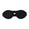 Doc Johnson Blush Juodas Ops Blink Adjustable Silicone Blindfold Juodas