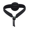 Doc Johnson Max Comfort Gag Juodas - Flexible Silicone Jaw Support
