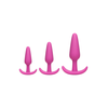 Doc Johnson Mood Naughty 1 Silicone Anal Trainer Set 3pcs Juodas
