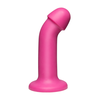 Doc Johnson The Tru Curve Platinum Silicone Intimate Model 6'' Curved Rožinė