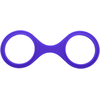 Doc Johnson Merci Silicone Wrist Cuffs Violetinė - Flexible Seamless Design
