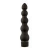 Doc Johnson Juodas Magic Ribbed Vibrator 18cm Velvet Touch Juodas