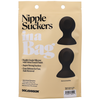 Doc Johnson Silicone Suction Cups for Nipple Stimulation - Pair, Juodas