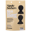 Doc Johnson Silicone Suction Cups for Nipple Stimulation - Pair, Juodas