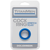 Doc Johnson TitanMen Stretch-to-Fit Juodas Adjustable Ring TPR