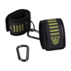 Doc Johnson Kink Tactical Ankle Cuffs Juodas/Žalias Neoprene Adjustable
