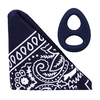 Doc Johnson The Code Navy Mėlyna Silicone Ring &amp; Bandana Set by Rock Solid