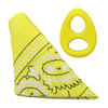 Doc Johnson The Code Silicone Ring &amp; Matching Bandana Set Geltona by Rock Solid