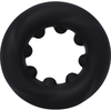 Doc Johnson The Twist Silicone Support Ring Juodas Flexible Design