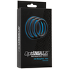 Doc Johnson OptiMALE Thin Silicone Ring Set 3 Sizes Juodas/Slate