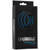 Doc Johnson OptiMALE Thin Silicone Ring Set 3 Sizes Juodas/Slate