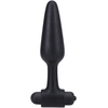 Doc Johnson Silicone Juodas Anal Plug 12 cm with 10-Function Bullet