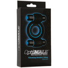 Doc Johnson Vibrating Double Intimate Ring Juodas - Dual Motor Silicone System