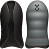 Doc Johnson OptiMALE Silicone Stroker Heated Rechargeable Juodas
