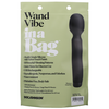 Doc Johnson Juodas Silicone Compact Wand Massager USB Rechargeable 10 Modes