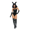 Dreamgirl Bad Girl Bunny S Juodas Costume Set by Bad Girl - Velvet &amp; Faux Leather