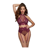 Dreamgirl Bralette &amp; Garter Panty Set XL - Elegant Lace Juodas Lingerie
