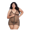 Dreamgirl Diamond Chemise Set with G-String, Juodas, Elegant Mesh Design