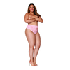Rožinė Dreamgirl High-Waisted Lace Panty 1X Rožinė - Scalloped &amp; Cutout Detail