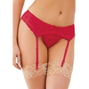 Dreamgirl Lace Garter Belt Diamond Juodas - Elegant Adjustable Lingerie