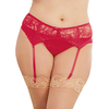 Dreamgirl Lace Garter Belt Diamond Juodas - Elegant Adjustable Lingerie