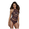 Dreamgirl NH Teddy Bodysuit XL - Elegant Lingerie, Juodas, Plus Size