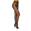 Dreamgirl Abstract Diamond Pattern Pantyhose One Size Juodas