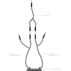 ElectraStim Triphase Combi Cable - 3-Channel Adapteris for Multi-Priedas Use
