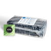 EXS 3 in 1 Ribbed Dotted Flared 100-Pack Anatomical Latex Condoms