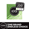 EXS 3 in 1 Ribbed Dotted Flared 100-Pack Anatomical Latex Condoms
