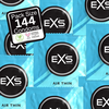 EXS Air Thin Ultra-Thin Latex Protection 144-Pack, 56mm, Odorless