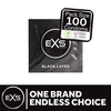 EXS Juodas Latex 100-Piece Flared Silky Anatomical Protection Set