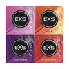 EXS Mixed Flavored Condoms 12-Pack - Strawberry, Chocolate, Cola, Bubble-Gum