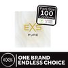 EXS Pure Ultra-Thin Condoms 100-Pack | Recyclable Packaging, Natural Fit