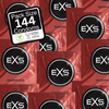 EXS Warming 144-Pack Latex Comfort Flared Lubricated Condoms