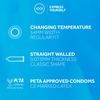 EXS Warming 144-Pack Latex Comfort Flared Lubricated Condoms