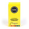 EXS Smiley Face Regular 12pcs - Vegan Latex Protection, 54mm Nominal Plotis