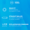 EXS Snug Fit 49mm Premium Latex Condoms 48-Pack Retail Box