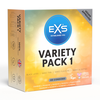 EXS Variety Pack 1 - 48 Premium Latex Condoms, Mixed Types &amp; Flavours