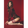 Fiore Hosiery FiORE Arabesque Stay-Ups 20 Den Raudona Lace Top Sand Color S-XL