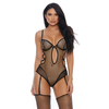 Forplay Caught In The Feels Bodysuit XL with Underwire &amp; Garter Straps