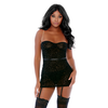 Forplay Chain Reaction Chemise XL - Gold Chain Detail Two-Piece Lingerie Set
