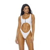 Forplay Medellin One Piece Swimsuit L Juodas Cutout Zipper Detail