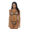 Forplay Sea Gold Bikini Set L - Elegant Gold Swimwear with Rhinestones