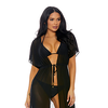 Forplay Tolu Bikini Set with Longline Kimono - Size M, Juodas