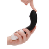 Gc By Shots Simplicity Rocket Model Ribbed Silicone Intimate Massager Juodas 19cm
