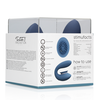Innovation By Shots Mėlyna Twitch 3 - Rechargeable Vibrator &amp; Suction - Silicone - 10 Speed - Mėlyna/Pilkas