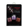 Kheper Games Intimate Metallic Dice Set for Couples - 3-Piece Game